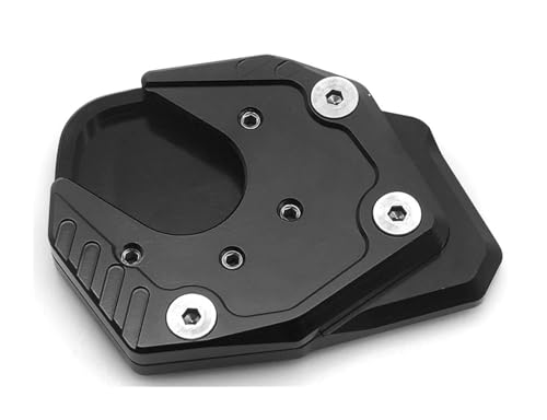 HATSVTGR Ständer-Vergrößerungsplatte Motorrad-Ständer-Extender-Fußseiten-Verlängerungspolster-Stützplatte Vergrößerte Basis Für XADV X-ADV 750 2014-2023 Ständerpolster(Schwarz) von HATSVTGR