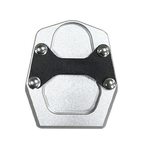 HATSVTGR Ständer-Vergrößerungsplatte Motorrad Ständer Fuß Seitenständer Extension Pad Stützplatte Für CT125 Für Hunter Cub JA65 2023 2024 Für Trail 125 J A65 2023 2024 Ständerpolster(Silber) von HATSVTGR