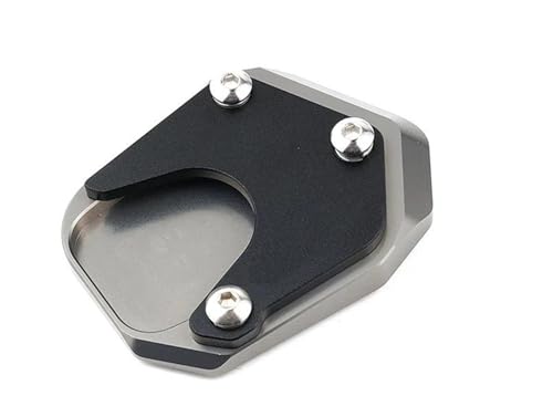 HATSVTGR Ständer-Vergrößerungsplatte Motorrad Ständer Seitenständer Verlängerung Für CB500X CB500F CB650R CB125R CB300R CB 500 400 SF CB400X 1998-2024 Ständerpolster(Grau) von HATSVTGR