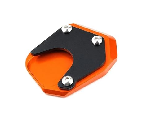 HATSVTGR Ständer-Vergrößerungsplatte Motorrad Ständer Seitenständer Verlängerung Für CB500X CB500F CB650R CB125R CB300R CB 500 400 SF CB400X 1998-2024 Ständerpolster(Orange) von HATSVTGR