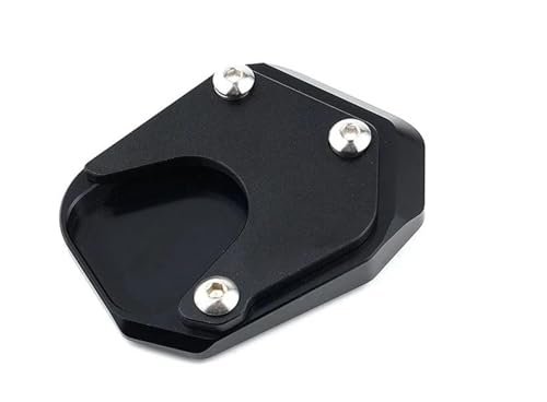 HATSVTGR Ständer-Vergrößerungsplatte Motorrad Ständer Seitenständer Verlängerung Für CB500X CB500F CB650R CB125R CB300R CB 500 400 SF CB400X 1998-2024 Ständerpolster(Schwarz) von HATSVTGR