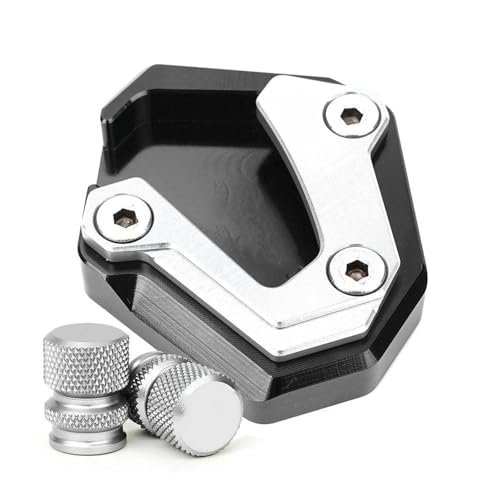 HATSVTGR Ständer-Vergrößerungsplatte Motorrad Ständer Seitenständer Verlängerungsplatte Reifenventil Für Y&amaha MT-10 Für MT 10 FZ10 MT10 SP YZF R1 R1M R1 LE R1S Ständerpolster(Silber,Combo) HATSVTGR Ständer-Vergrößerungsplatte Motorrad Ständer Seitenständer Verlängerungsplatte Reifenventil Für Y&amaha MT-10 Für MT 10 FZ10 MT10 SP YZF R1 R1M R1 LE R1S Ständerpolster(Silber,Combo) von HATSVTGR