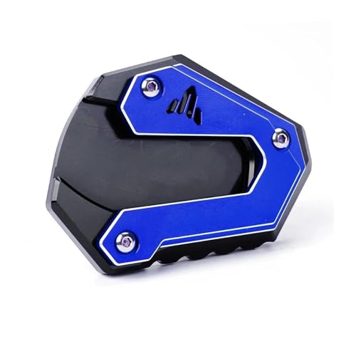HATSVTGR Ständer-Vergrößerungsplatte Motorrad-Ständerfuß-Seitenständer-Verlängerungspolster-Stützplatte Für Y&amaha R7 YZFR7 YZF-R7 2021-2025 R9 YZFR9 YZF-R9 2025 YZF R7 R9 Ständerpolster(Blau,1 STK) von HATSVTGR