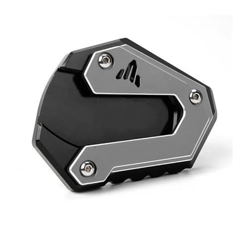 HATSVTGR Ständer-Vergrößerungsplatte Motorrad-Ständerfuß-Seitenständer-Verlängerungspolster-Stützplatte Für Y&amaha R7 YZFR7 YZF-R7 2021-2025 R9 YZFR9 YZF-R9 2025 YZF R7 R9 Ständerpolster(Grau,1 STK) von HATSVTGR