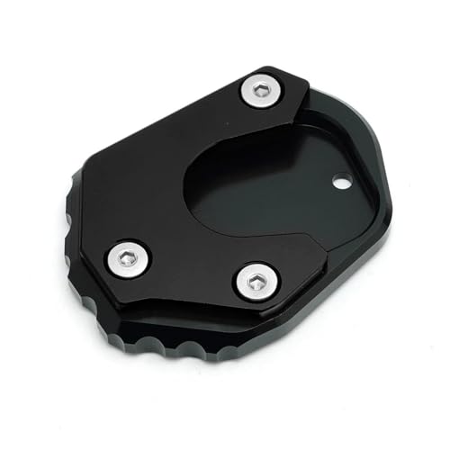 HATSVTGR Ständer-Vergrößerungsplatte Motorrad-Ständervergrößerungsfuß-Seitenständer Verlängern Vergrößern Padplatte Für Cbr650r Cbr650f Cbr500r CBR 650R 650F 500R Ständerpolster(Schwarz) von HATSVTGR