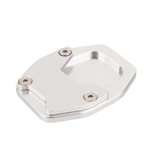 HATSVTGR Ständer-Vergrößerungsplatte Motorrad Zubehör Für Forza750 Für Forza 750 2021 2022 Ständer Seitenständer Stehen Verlängerung Enlarger Pad Ständerpolster(Silber) von HATSVTGR