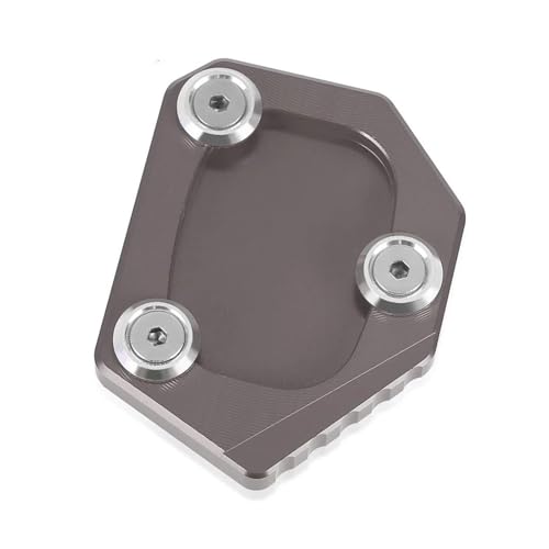 HATSVTGR Ständer-Vergrößerungsplatte Ständerverlängerung Fuß Seitenständer Vergrößerungsplatte Pad Für VFR800X Für Crossrunner CBR650R CB500X CB300F CB300R CB125R Ständerpolster(Grau) von HATSVTGR