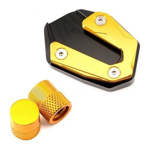 HATSVTGR Ständer-Vergrößerungsplatte Zubehör Motorrad Ständer Fuß Seitenständer Vergrößerungspad Reifenventilkappe Für Y&amaha YZFR7 YZF-R7 YZF R7 2021-2024+ Ständerpolster(Gold,1 Satz) HATSVTGR Ständer-Vergrößerungsplatte Zubehör Motorrad Ständer Fuß Seitenständer Vergrößerungspad Reifenventilkappe Für Y&amaha YZFR7 YZF-R7 YZF R7 2021-2024+ Ständerpolster(Gold,1 Satz) von HATSVTGR