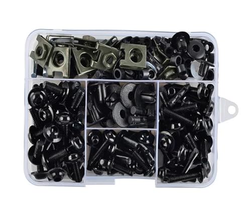 Verkleidungsschrauben-Set Mit Mutternclips Für Y&amaha Verkleidungsschraubensatz(Schwarz) von HATSVTGR