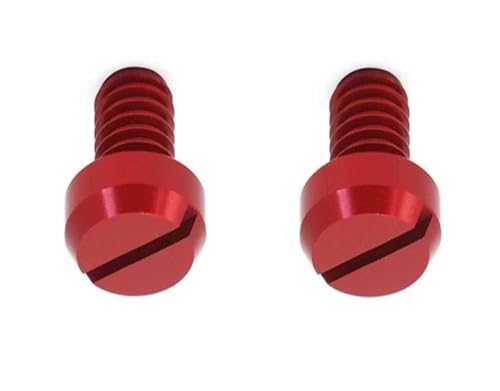 Verkleidungsschraubensatz Für Ducati Für Hypermotard 821 939 Für Scrambler 2PCS Universal M10 * 1,25 Motorrad Spiegel Loch Stopfen Schraube Schrauben Windschutzscheibenmuttern(Links Rechts Rot) von HATSVTGR