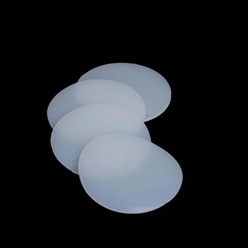 1 Stück weiße, feste Silikon-Scheibenmatten – 1,5 mm dick, vielseitige Gummidichtungsunterlage for Handwerk und Industrie(80mm) von HAUJGG