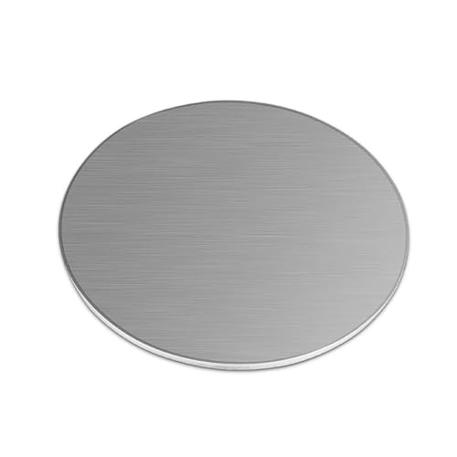 1 x runde Platte aus Edelstahl 304 – 1,2 mm dick, langlebig und for Heimwerkerprojekte, Heimdekoration und Technik.(Dia 300mm) von HAUJGG