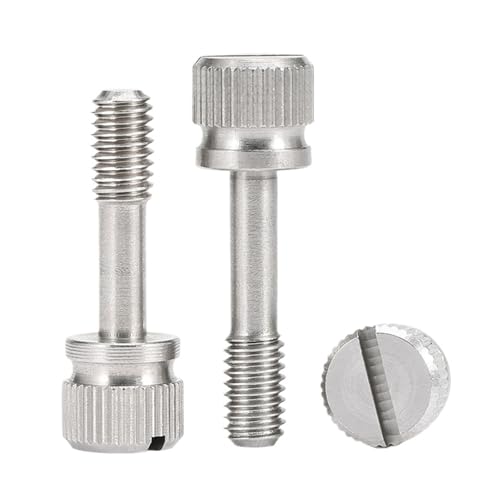 304ss Schlitzschrauben for Handfestziehen M2-M8 - Lösensicher, langlebig und Befestigungselemente for DIY-Metallprojekte(6mm 5pcs-m5) von HAUJGG