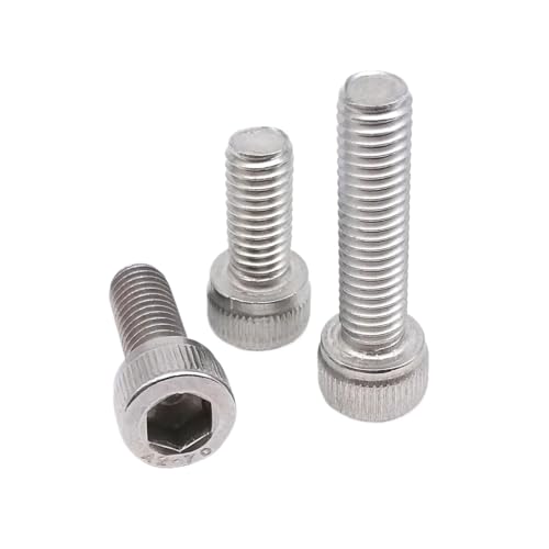 Langlebige Aluminium-Innensechskantschrauben – M2–M6 – 10 Stück, 6–20 mm Länge for Heimwerker und professionelle Verwendung(M3 20mm) von HAUJGG