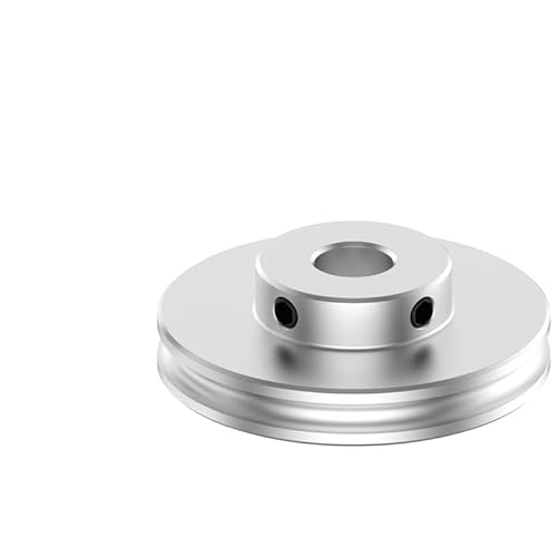 Runde Riemenscheibe mit U-Nut – PU-O-Riemenscheibe mit Einzelnut for Motorspindel – langlebige Aluminiumlegierung (1 Stück)(W4 O80suit 4mm Belt) von HAUJGG
