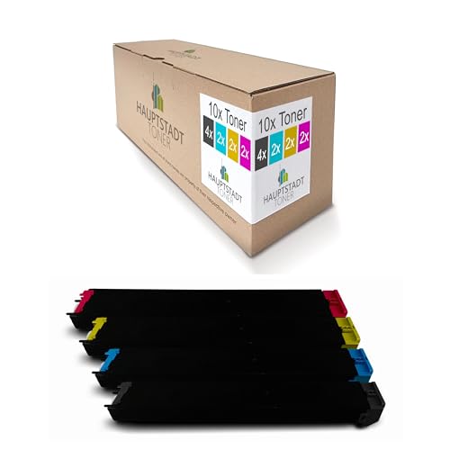 10x Hauptstadttoner Toner kompatibel mit Sharp MX 2300 2700 wie MX-27 GT MX27GT Set Black Cyan Magenta Yellow 10x Hauptstadttoner Toner kompatibel mit Sharp MX 2300 2700 wie MX-27 GT MX27GT Set Black Cyan Magenta Yellow von HAUPTSTADT TONER