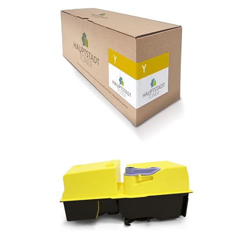 1x Hauptstadttoner Toner kompatibel mit Kyocera FS-C 8100 DN ersetzt 1T02HPAEU0 TK-820Y Yellow Gelb von HAUPTSTADT TONER