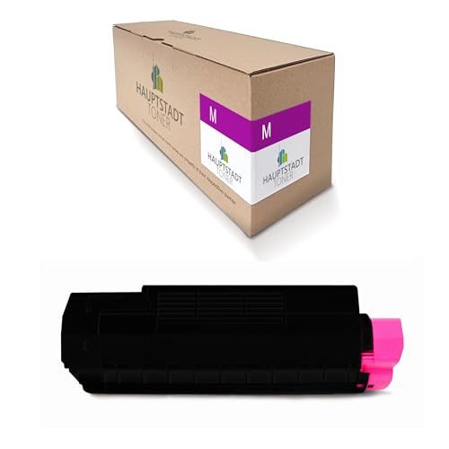1x Hauptstadttoner Toner kompatibel mit Oki C 3100 ersetzt 42804514 Rot Magenta Druckerpatrone Cartridge von HAUPTSTADT TONER