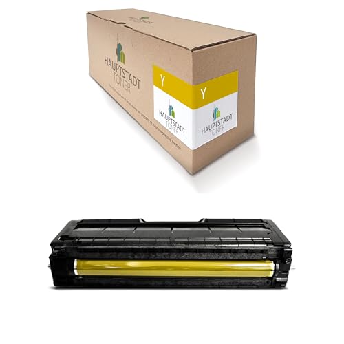 1x Hauptstadttoner Toner kompatibel mit Ricoh Aficio SP C 340 wie 407902 Yellow Gelb Patrone Druckerpatrone von HAUPTSTADT TONER
