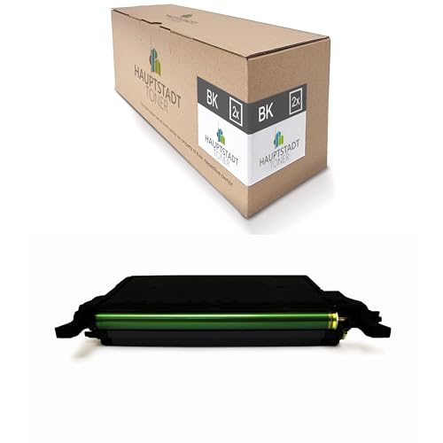 2X Hauptstadttoner Toner kompatibel mit Samsung CLX 6200 6210 6240 wie CLP-K660B K660B Black von HAUPTSTADT TONER