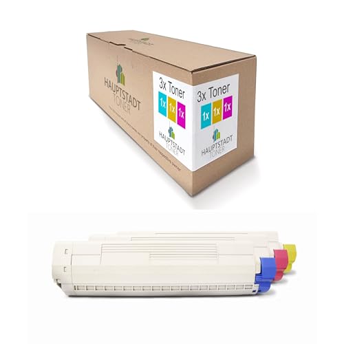 3X Hauptstadttoner Toner kompatibel mit Oki ES8460CDXN ES8460 ES8460DN ES8460CDX ES8460CDTN ES8460N ersetzt Color von HAUPTSTADT TONER