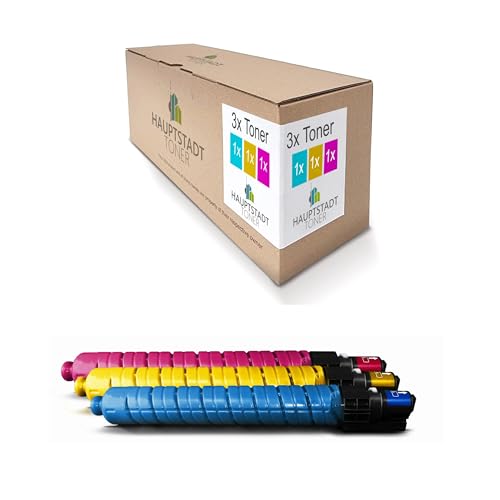 3X Hauptstadttoner Toner kompatibel mit Ricoh MP C3500 C4500 C3500e C4500e C3500AD C4500AD ersetzt 888609-888611 Color von HAUPTSTADT TONER