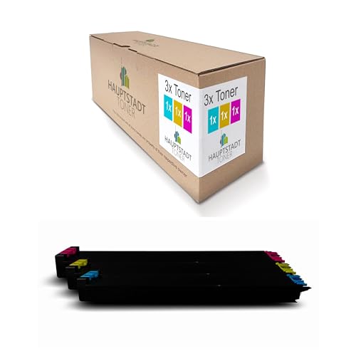 3X Hauptstadttoner Toner kompatibel mit Sharp MX4100 MX2600 MX5000N MX2600N MX4101 MX4100N MX3100 MX2301N MX5000 MX4101N MX5100N MX5001N ersetzt MX-31 GT MX31GT Color von HAUPTSTADT TONER