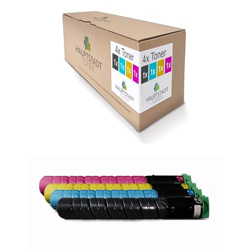 4X Hauptstadttoner Toner kompatibel mit Ricoh MP C2051AD C2551AD ersetzt 842061-842064 TYPE-MPC2551 TYPEMPC2551 Set von HAUPTSTADT TONER