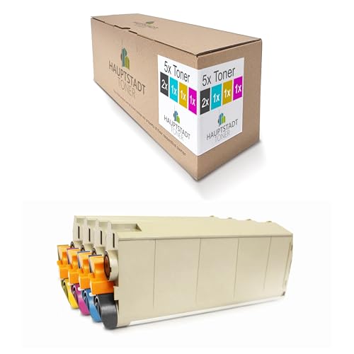 5X Hauptstadttoner Toner kompatibel mit Oki MC770 MC780dnf MC760dnfax ersetzt 45396301-45396304 Set von HAUPTSTADT TONER