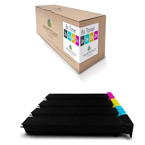 8X Hauptstadttoner Toner kompatibel mit Konica Minolta Bizhub C 552 652 wie TN-613 TN613 Set 8X Hauptstadttoner Toner kompatibel mit Konica Minolta Bizhub C 552 652 wie TN-613 TN613 Set von HAUPTSTADT TONER