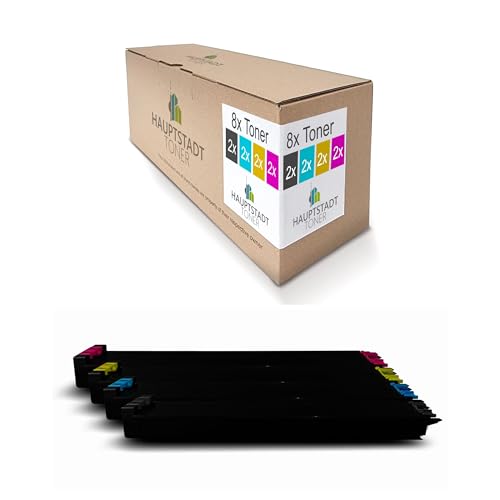 8X Hauptstadttoner Toner kompatibel mit Sharp MX 2301 2600 3100 wie MX-31 GT MX31GT Set Black Cyan Magenta Yellow 8X Hauptstadttoner Toner kompatibel mit Sharp MX 2301 2600 3100 wie MX-31 GT MX31GT Set Black Cyan Magenta Yellow von HAUPTSTADT TONER