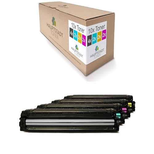 H.T. XXL Toner im Set 10x kompatibel für Samsung ProXpress C4010 C4060 ersetzt CLT-Y603L CLT-M603L CLT-C603L CLT-K603L CMYK von HAUPTSTADT TONER