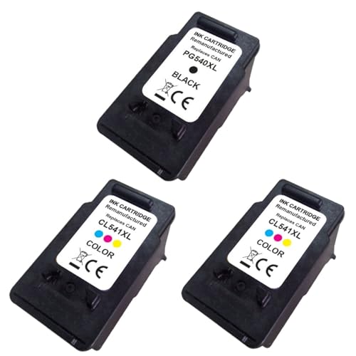 HAUPTSTADT TONER 540XL 541XL Patronen Kompatibel für Canon Druckerpatronen 1x 540 2X 541 XL Multipack PG-540 CL-541 für Canon Pixma TS5150 TS5151 MG3650S MG3650 MG3150 MG3250 MG3550 MG3600 MG4250 von HAUPTSTADT TONER