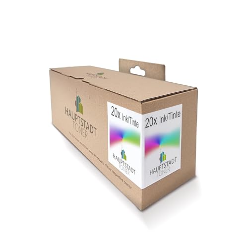 HAUPTSTADT TONER DarkSerie Tinte 20x kompatibel für Canon Pixma TR7550 TR8550 TS705 TS6150 TS6151 TS6250 TS6251 TS6350 TS6351 von HAUPTSTADT TONER