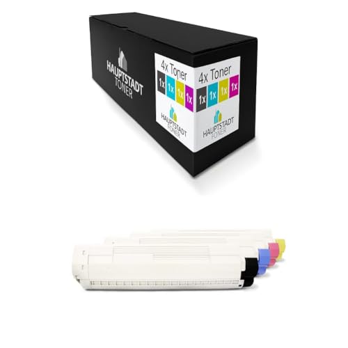 HAUPTSTADT TONER DarkSerie Toner 4X kompatibel für Oki C831 C841 ersetzt 44844505-44844508 Set von HAUPTSTADT TONER