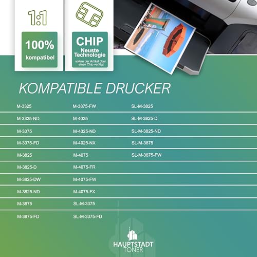 HAUPTSTADT TONER GreenSerie Nachfüll Toner + Chip kompatibel für Samsung ProXpress M 3825 DW ND Premium Line füllt MLT-D204L HAUPTSTADT TONER GreenSerie Nachfüll Toner + Chip kompatibel für Samsung ProXpress M 3825 DW ND Premium Line füllt MLT-D204L von HAUPTSTADT TONER