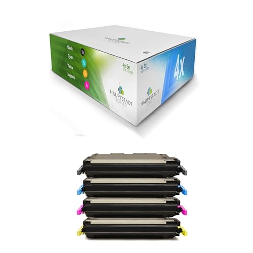 HAUPTSTADT TONER GreenSerie Toner 4X kompatibel für HP Color Laserjet CM4730MFP CM4730F CM4730FM CM4730FSK ersetzt Q6460A-63A 644A von HAUPTSTADT TONER