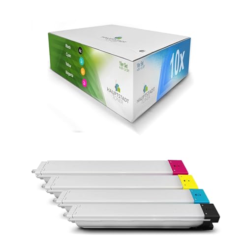 HAUPTSTADT TONER GreenSerie XXL Toner im Set 10x kompatibel für Samsung CLX-8640 CLX-8641 CLX-8642 CLX-8650 CLX-8651 CLX-8652 ersetzt CLT-Y659S CLT-M659S CLT-C659S CLT-K659S CMYK von HAUPTSTADT TONER
