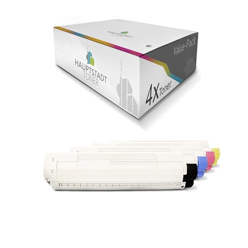 HAUPTSTADT TONER Toner 4X kompatibel für Oki C831 C841 ersetzt 44844505-44844508 Set von HAUPTSTADT TONER
