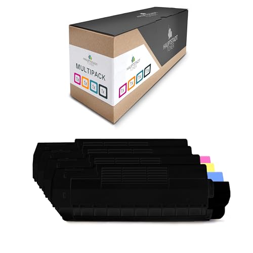 HAUPTSTADT TONER Toner im Set 4X Premium kompatibel mit Oki C3200 ersetzt 42804537-40 von HAUPTSTADT TONER