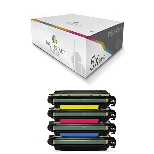 HAUPTSTADT TONER Toner im Set 5X kompatibel für HP Color Laserjet Enterprise Flow MFP M652 M653 M681 M682 ersetzt CF450A-53A 655A HAUPTSTADT TONER Toner im Set 5X kompatibel für HP Color Laserjet Enterprise Flow MFP M652 M653 M681 M682 ersetzt CF450A-53A 655A von HAUPTSTADT TONER