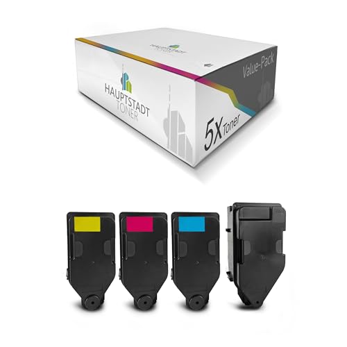 HAUPTSTADT TONER Toner im Set 5X kompatibel für Konica Minolta Bizhub C3300i / C4000i ersetzt TNP-81 CMYK von HAUPTSTADT TONER