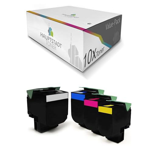 HAUPTSTADT TONER XL Toner im Set 10x Premium kompatibel mit Lexmark CX410 ersetzt 80C0H10-H40 HAUPTSTADT TONER XL Toner im Set 10x Premium kompatibel mit Lexmark CX410 ersetzt 80C0H10-H40 von HAUPTSTADT TONER