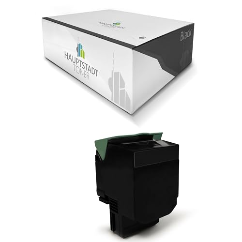 HAUPTSTADT TONER XXL Schwarz Toner Premium kompatibel mit Lexmark CS510 ersetzt 70C0X10 von HAUPTSTADT TONER