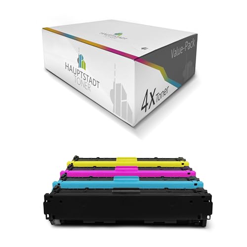HAUPTSTADT TONER XXL kompatibler Toner 4X kompatibel für HP Color Laserjet Pro M252 M274 M277 ersetzt CF400X-03X 201X von HAUPTSTADT TONER