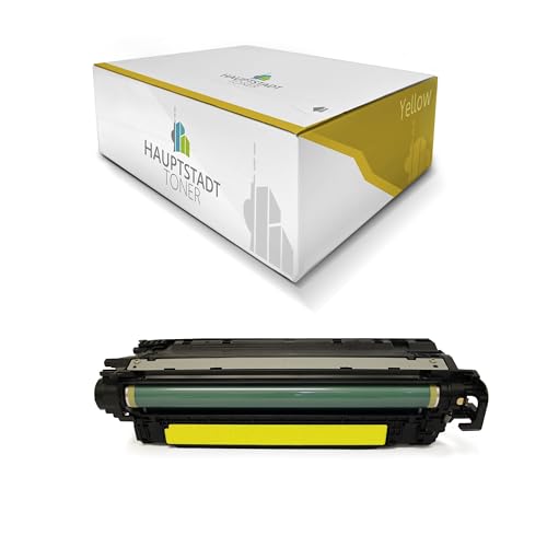 HAUPTSTADT TONER Yellow Toner Premium kompatibel mit HP Color Laserjet Enterprise Flow MFP M681 ersetzt CF471X 657X von HAUPTSTADT TONER