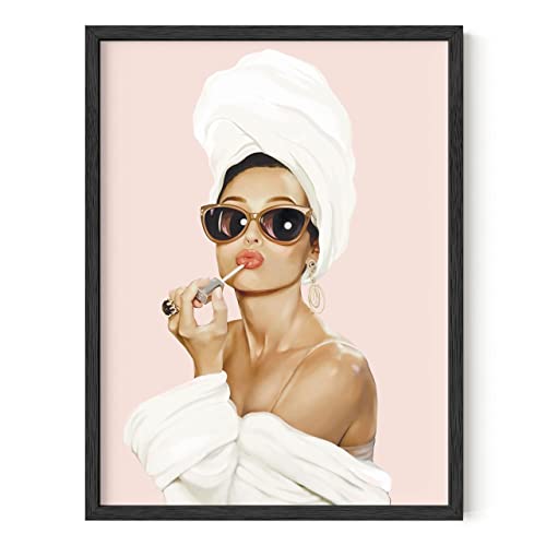 HAUS AND HUES Audrey Hepburn Wandkunst Vogue Wanddekoration - Audrey Hepburn Poster Hollywood Wandkunst | Audrey Hepburn Bilder für Wall | Vanity Room Wandkunst (12 "x 16" UNFRAMED) von HAUS AND HUES