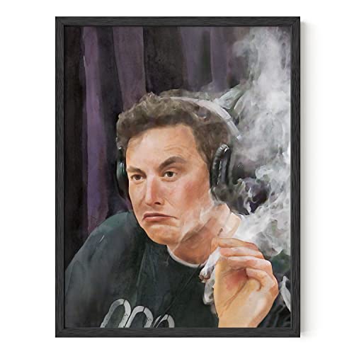 HAUS AND HUES Elon Musk Poster für College Dorm Trippy Room Decor und Coole Poster für Jungs | Ungerahmt, 12 x 16 von HAUS AND HUES