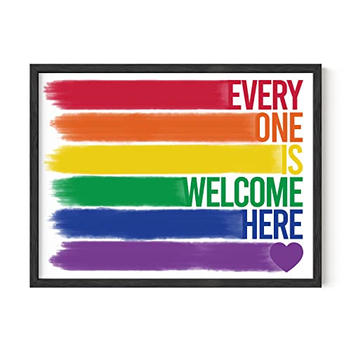 HAUS AND HUES Pride Artwork Regenbogen Wandkunst – Gay Pride Decor Regenbogen Poster, Regenbogen Büro Dekor, Pride Poster, Pride Stuff, Gay Schilder, Pride Geschenke & Dekorationen, ​​LGBT Geschenke, von HAUS AND HUES