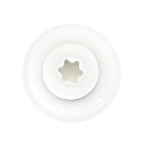 HAUS & DACH Spenglerschrauben Edelstahl A2 weiß lackiert, Reinweiß RAL 9010 4,5 x 35 mm, 100 Stk. von HAUS & DACH